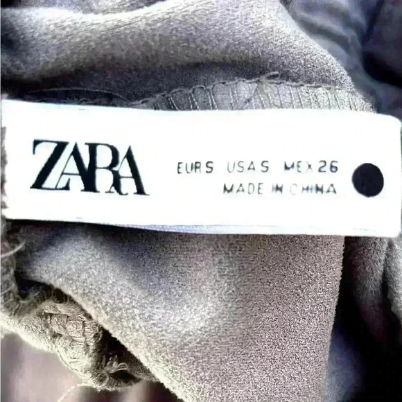 Zara Faux Suede Jogging Pants Women’s size small - Picture 7 of 13